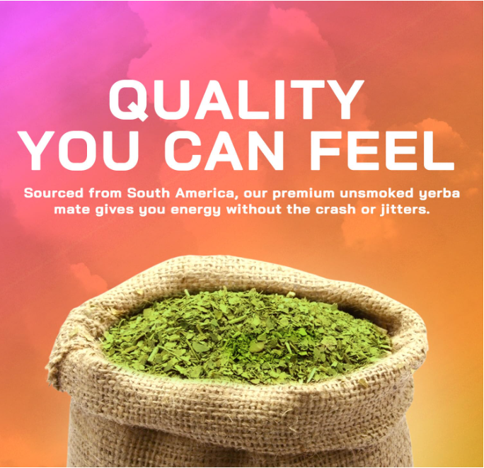 100% Yerba Mate Capsules - Clean Energy, Brain Fog Buster, and Gut Health | Yerba Magic Natural Caffeine with 30 Servings